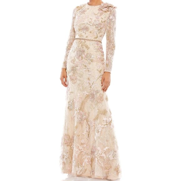 Mac Duggal Dresses & Skirts - NEW MAC DUGGAL FLORAL EMBROIDERED LACE TRUMPET GOWN 11174 $798